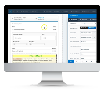 2 Step Order Forms