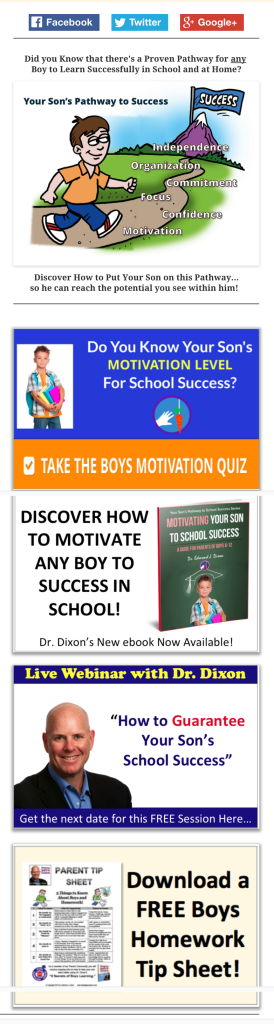 Helping Boys Learn Home Page