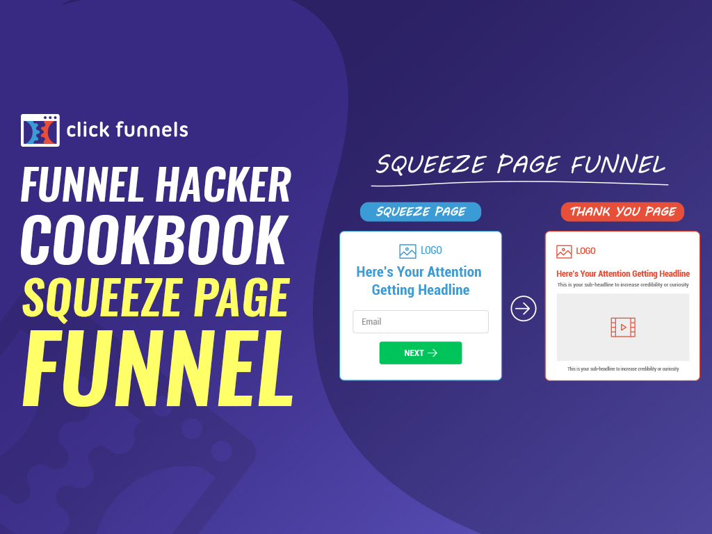 Funnel Hacker’s Cookbook Squeeze Page Funnel ClickFunnels 2024