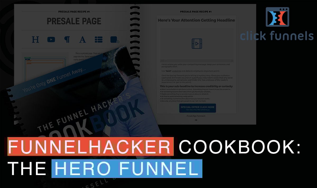 Funnel Hacker Cookbook Hero Funnel ClickFunnels