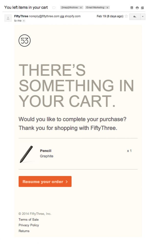 Abandoned Cart Emails - Marketing Automation