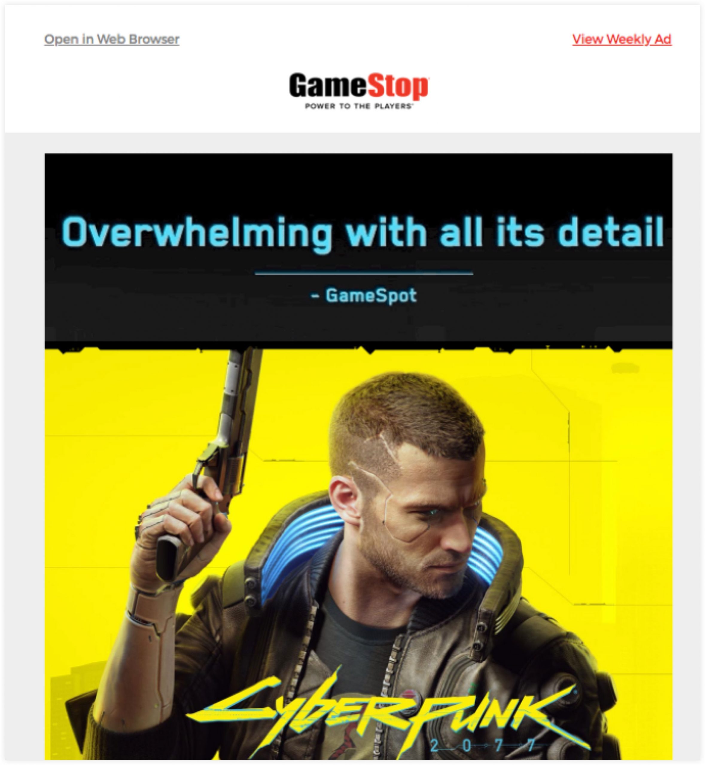 GameStop Email Example | ClickFunnels