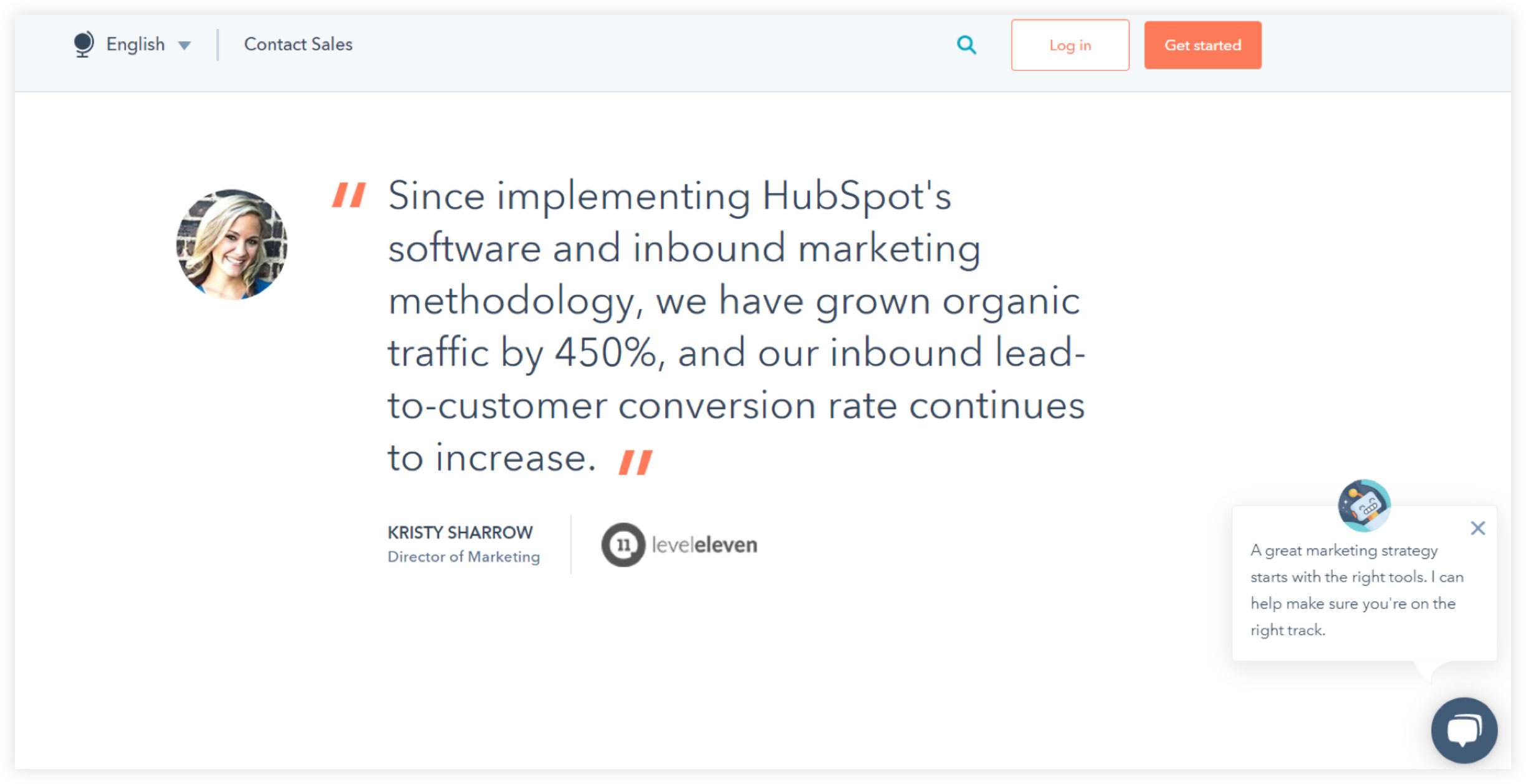 HubSpot Client Testimonial Example