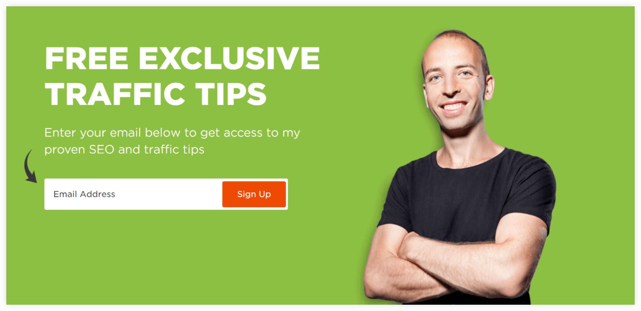 Brian Dean Landing Page Copy Example