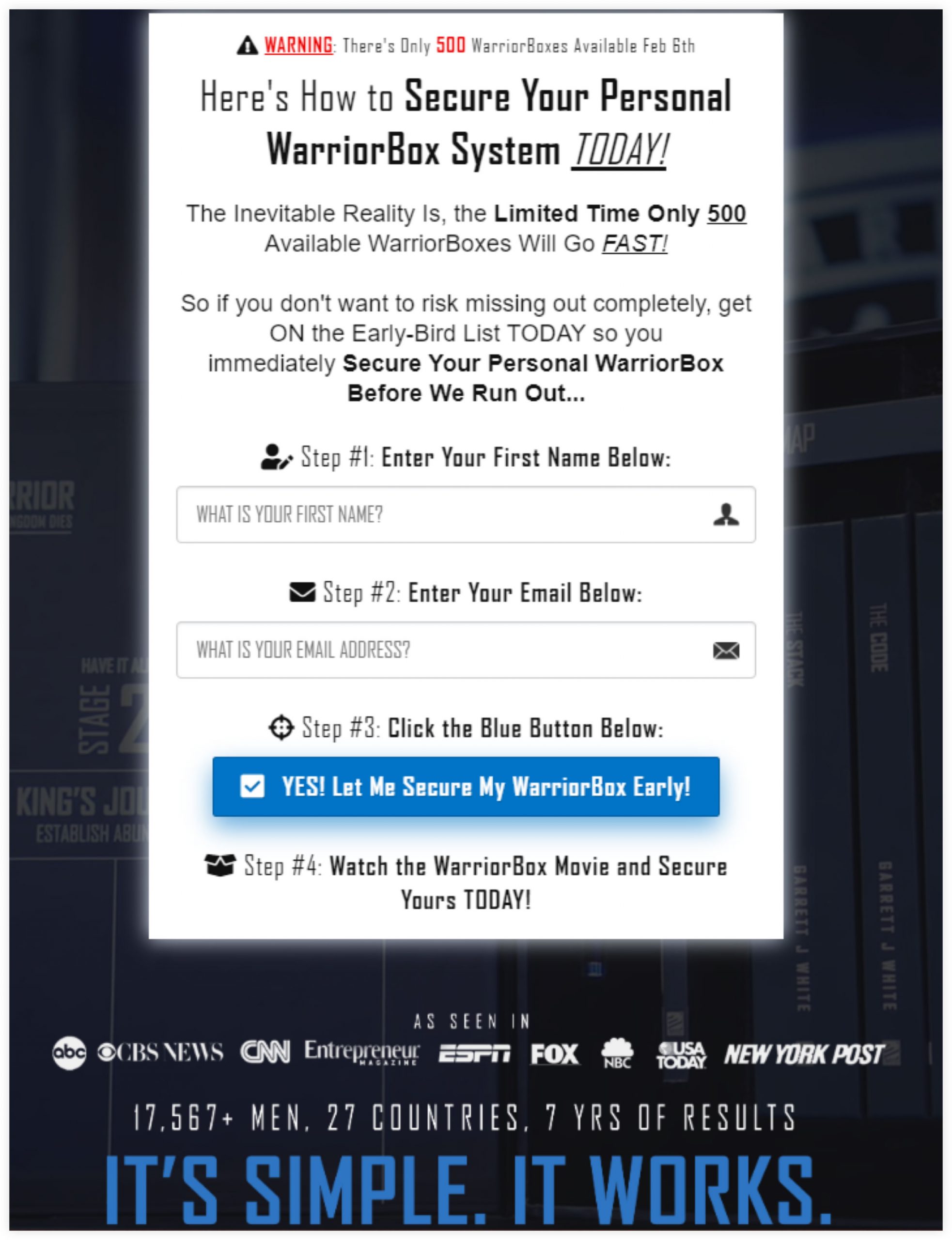 Garrett J White Landing Page Example