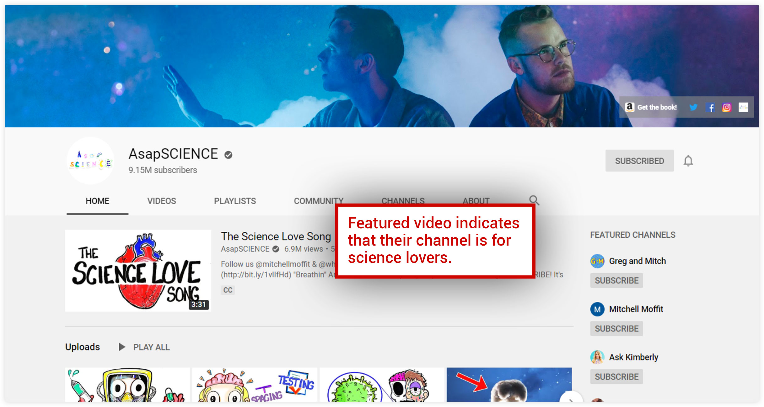 Canale YouTube AsapSCIENCE