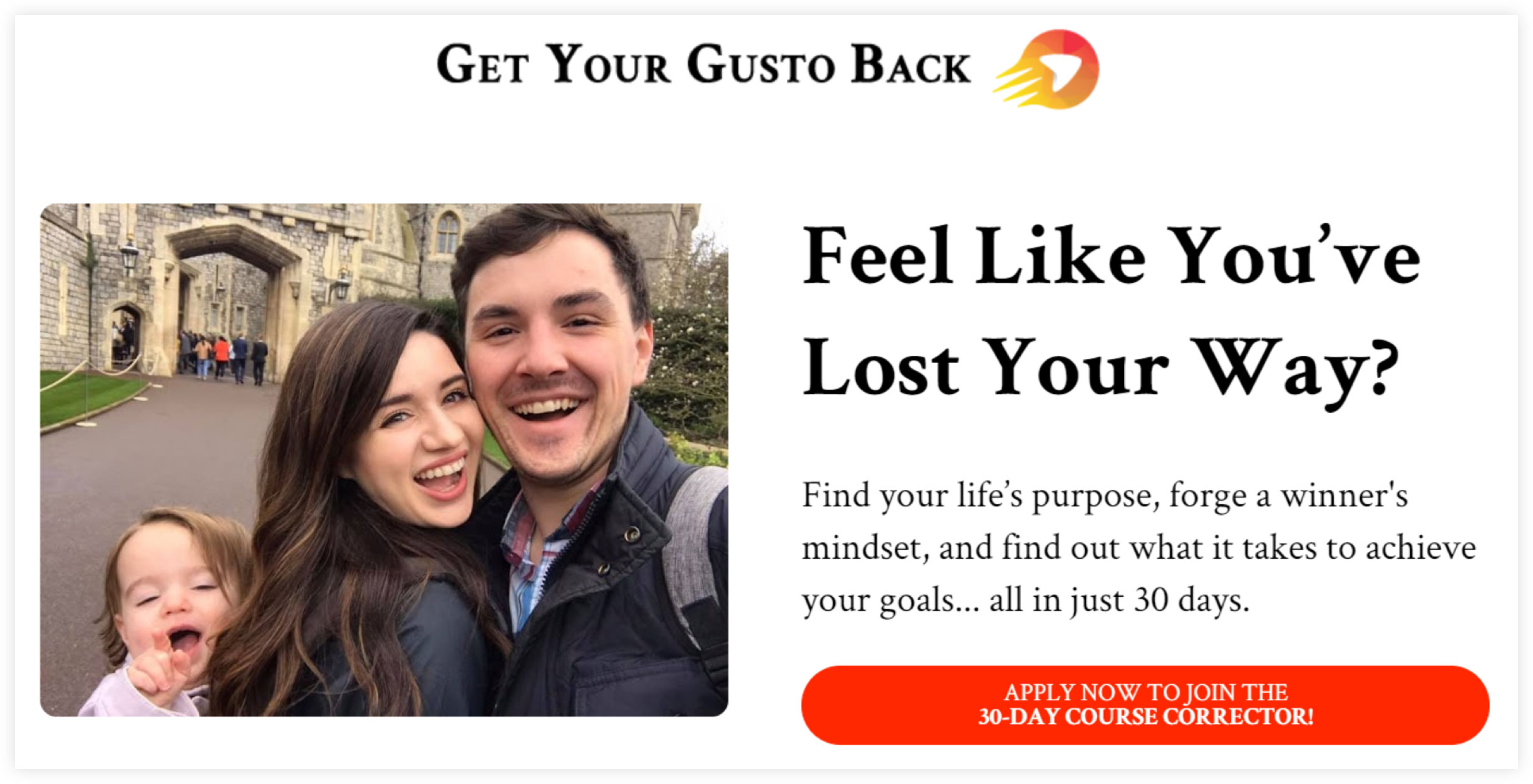 Effective Landing Page Subheading Example