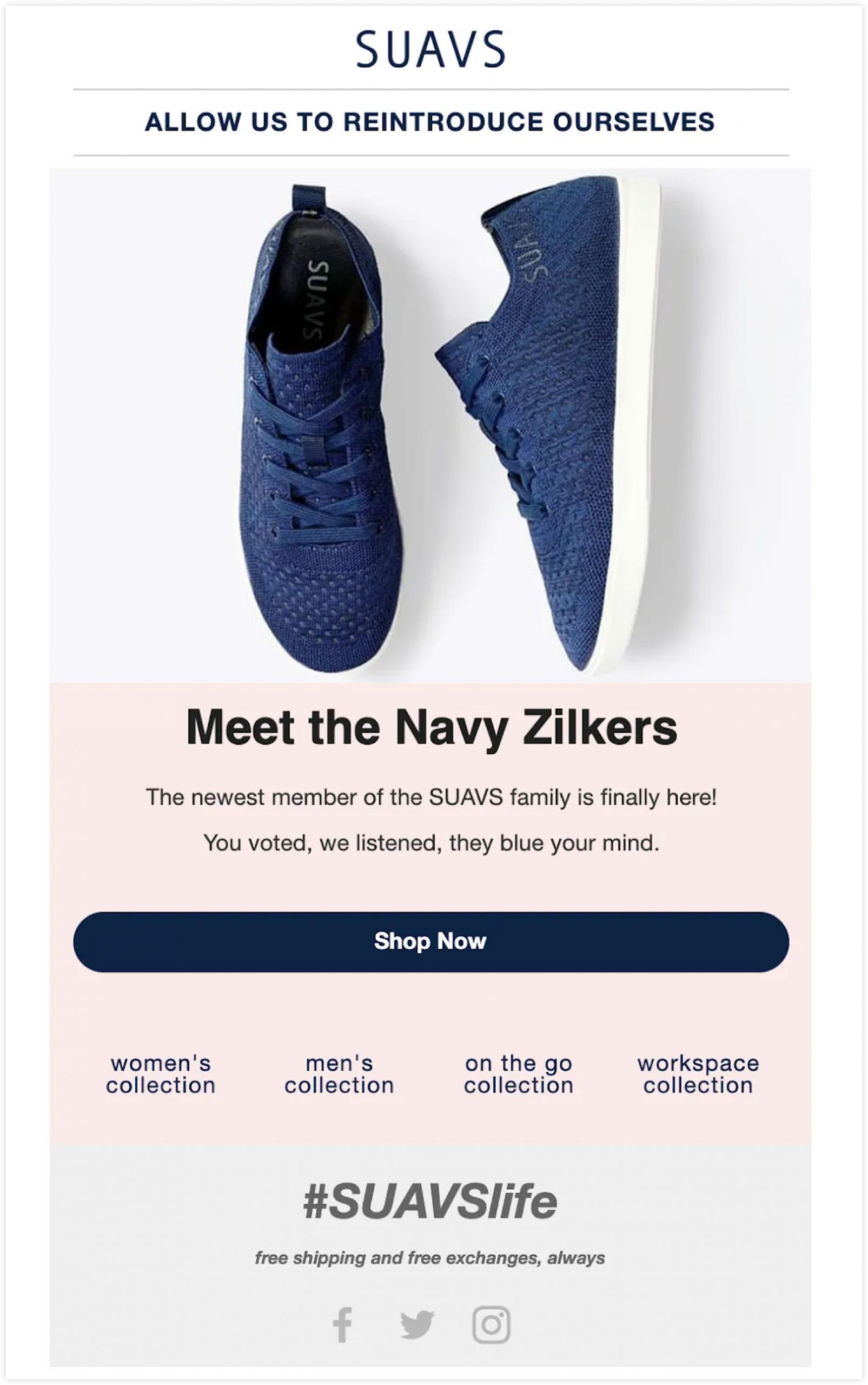 Email Example for SUAVS