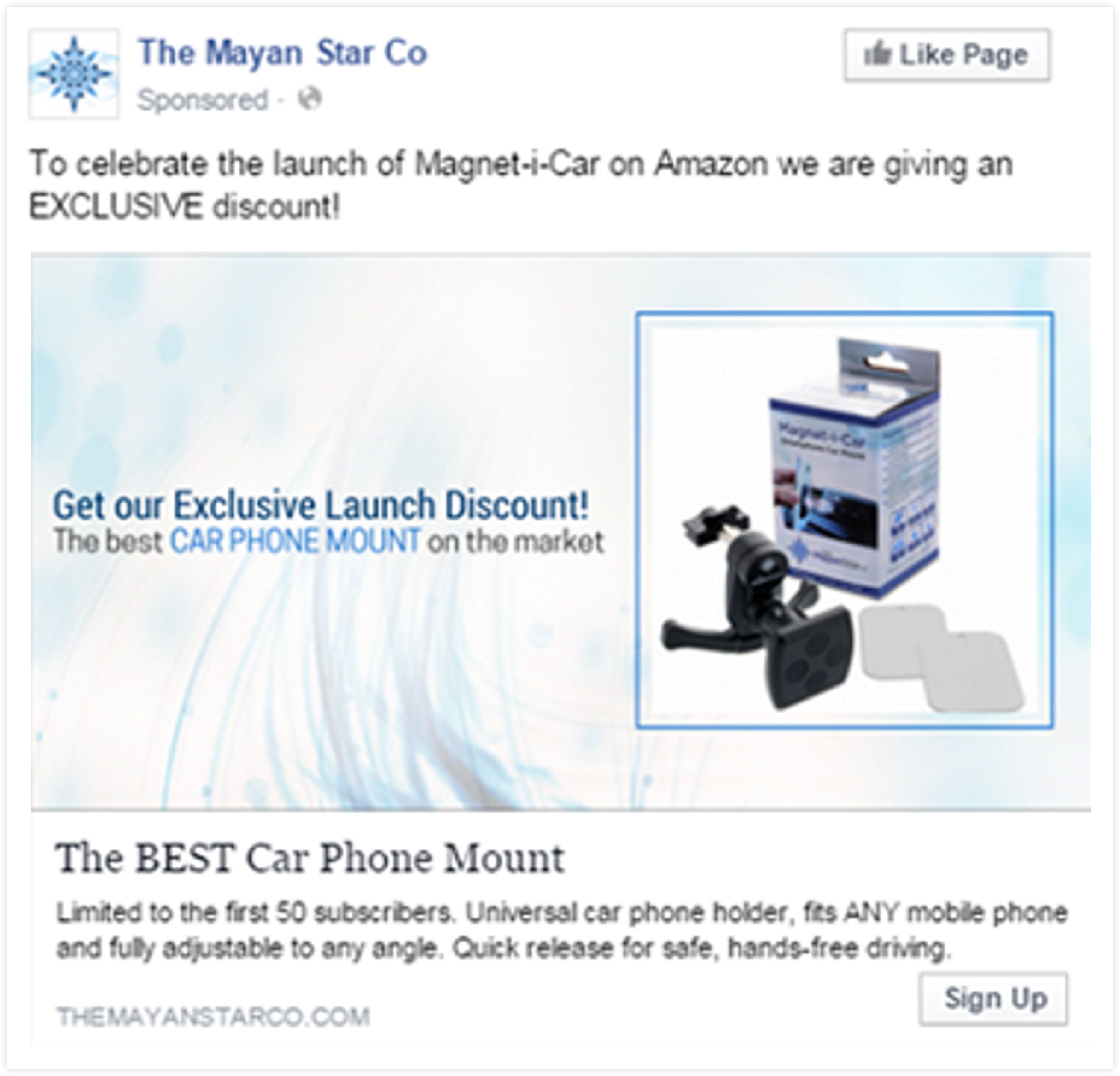 Effective Facebook Ad Example