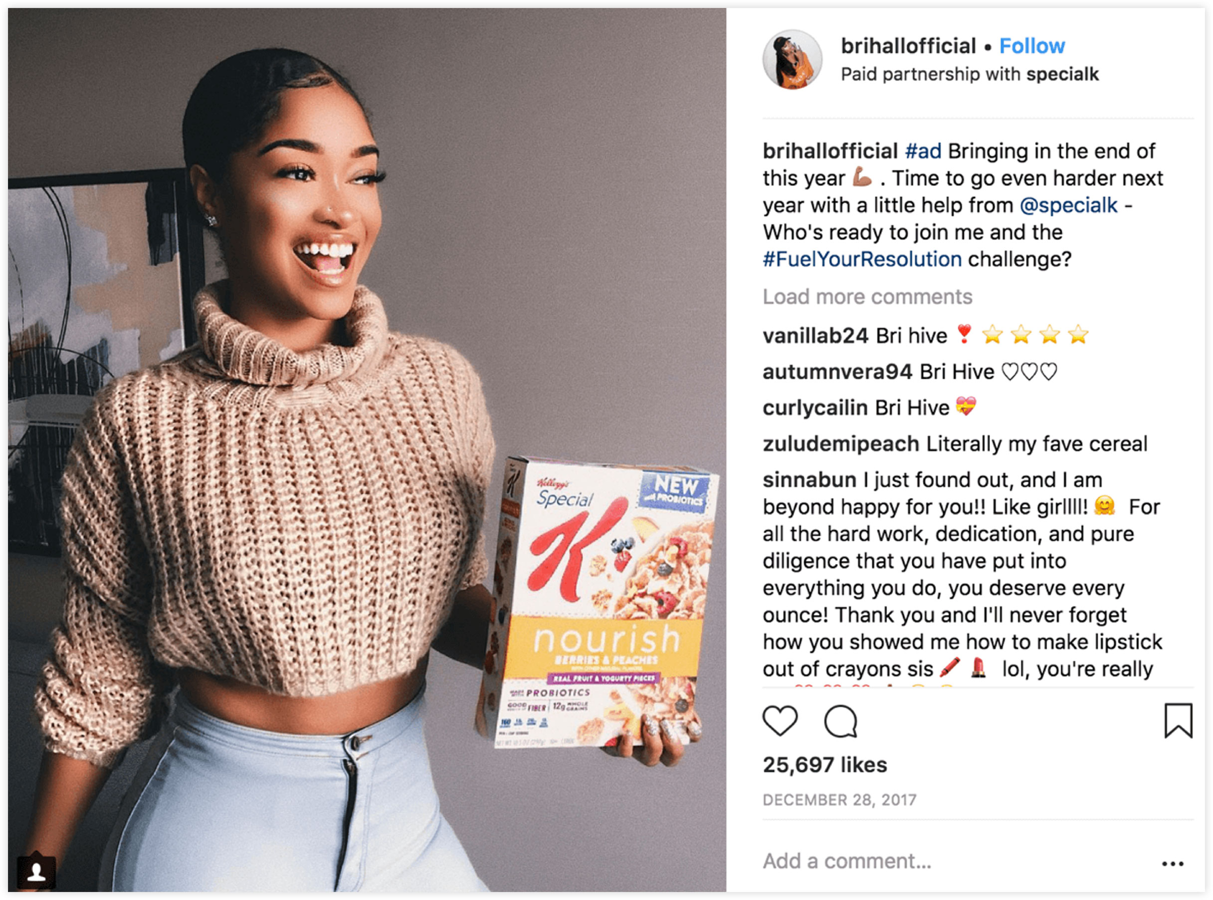 Instagram Influencer Example