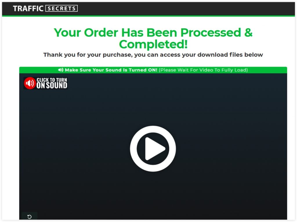 ClickFunnels Book Funnel Template Sales Page Thank You