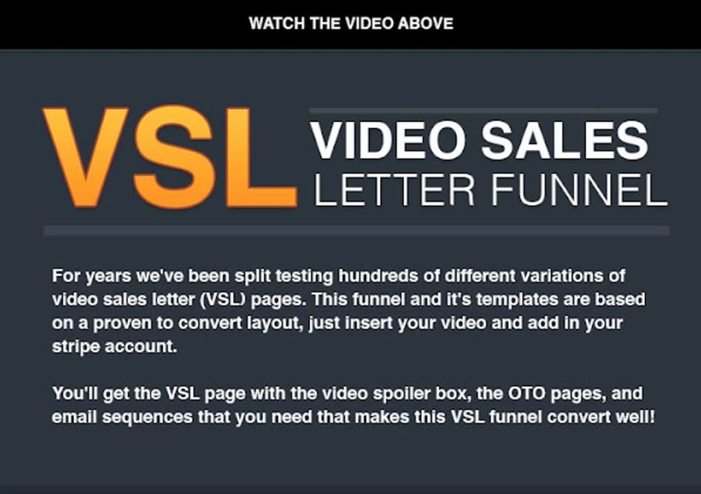 ClickFunnels Video Sales Letter Funnel
