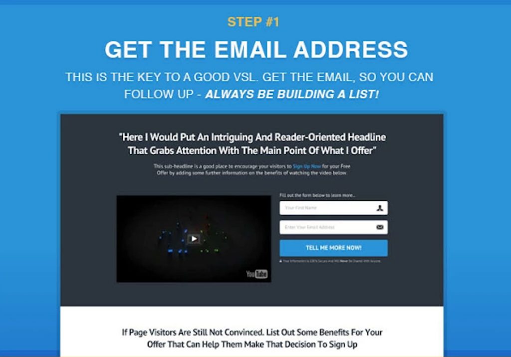 ClickFunnels Video Sales Letter Funnel