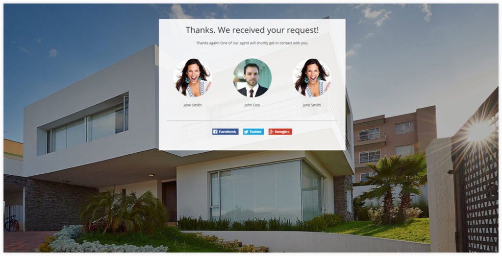 Real Estate Opt-in Sales Funnel Thank You Page Template