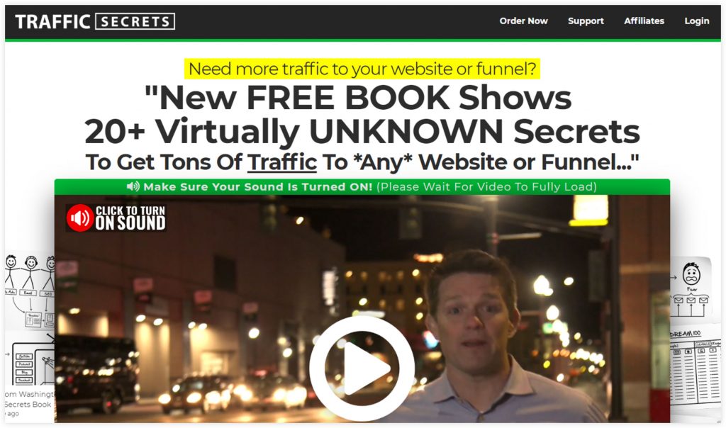 VSL headline by Russel Brunson from ClickFunnels
