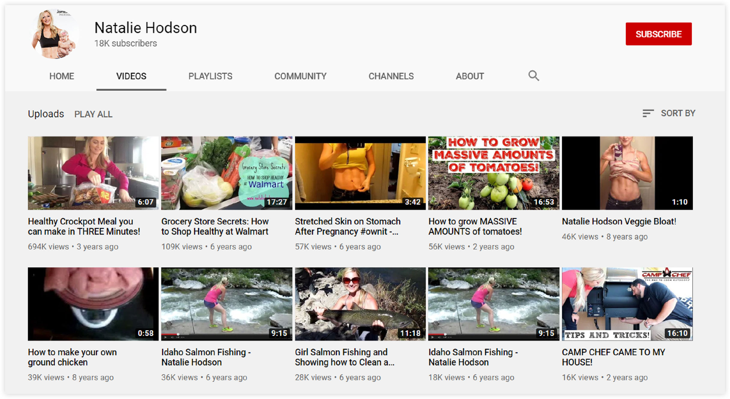 natalie hodson youtube channel