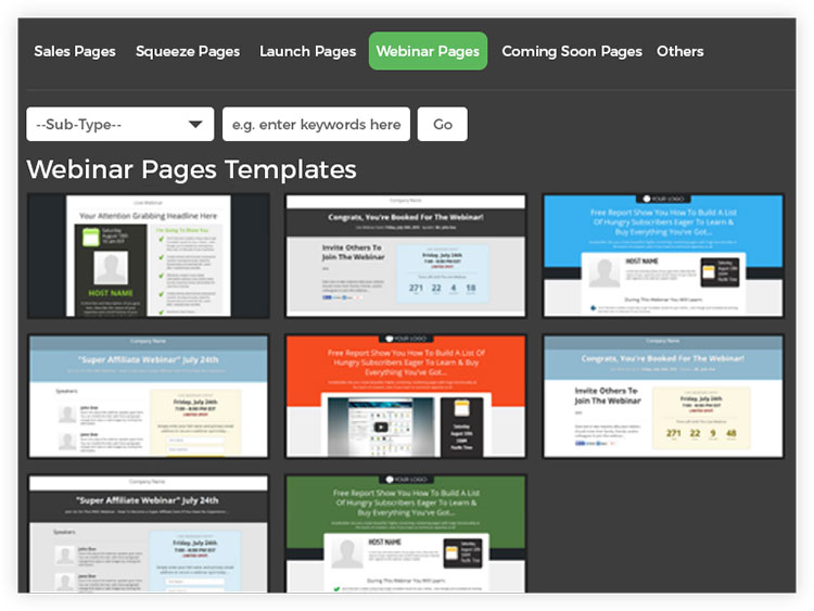 Add sales. Page Template. Landing Page sale.
