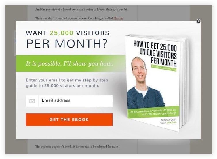Example of a free ebook lead magnet