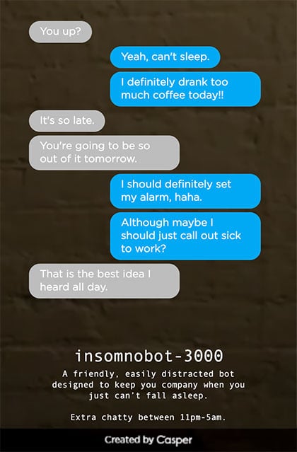 insomnobot-3000 chatbot by casper