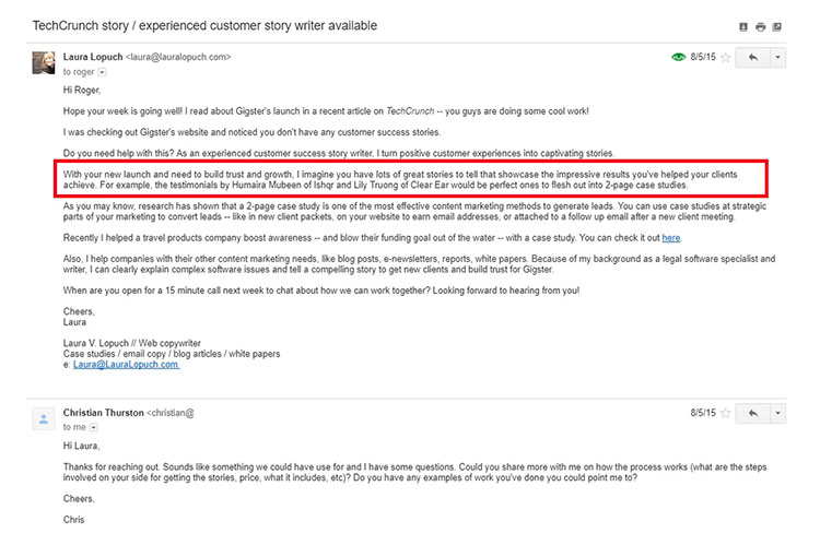 cold email outreach