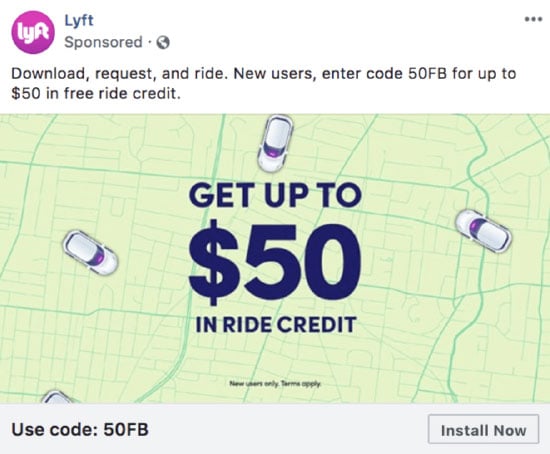 facebook advertisement example