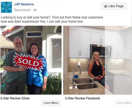 real estate facebook carousel ad