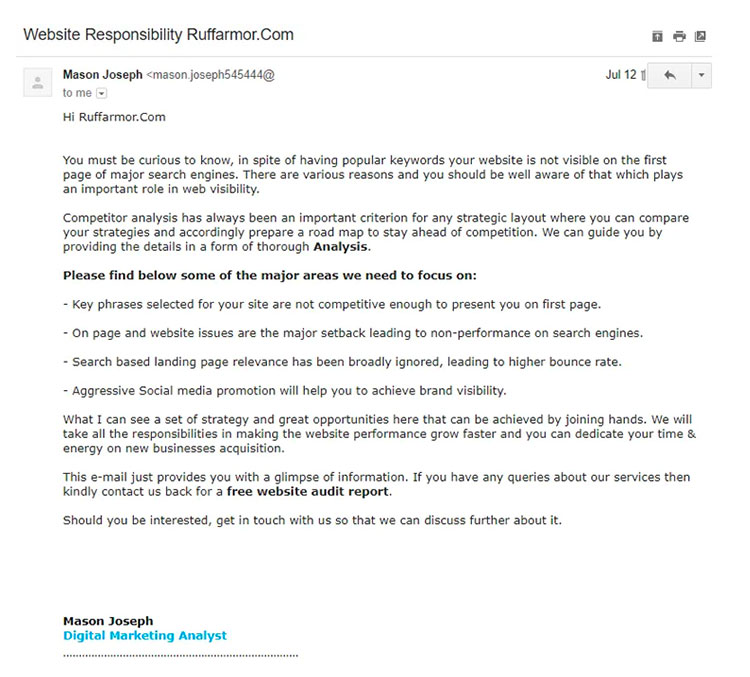 cold email outreach