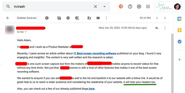 cold email outreach