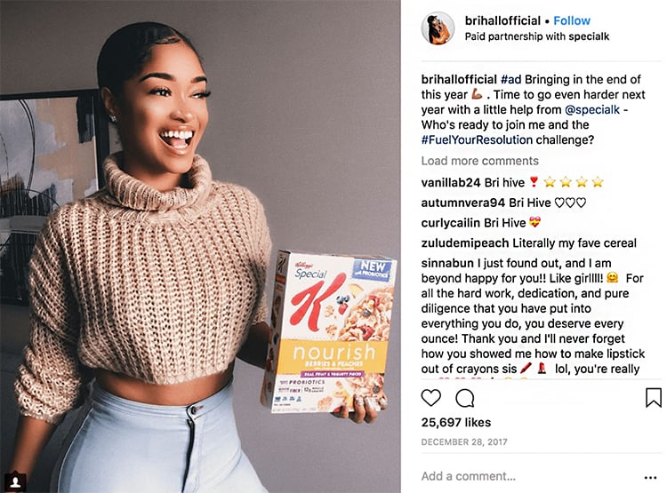Instagram Influencer Example