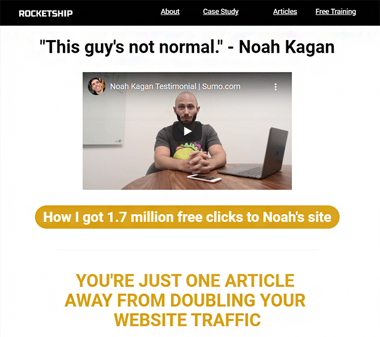 content maverick's case study lead magnet example