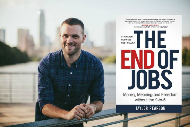The End Of Jobs book graphic.