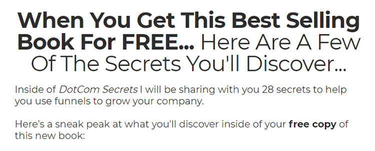 ClickFunnels, DotCom Secrets, expectations of what you will learn from the book.