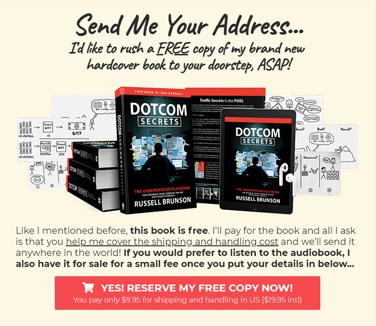 ClickFunnels, DotCom Secrets, call to action.
