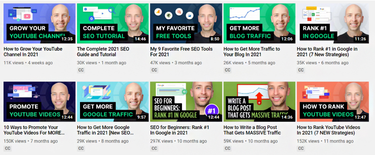 Youtube thumbnail designs.