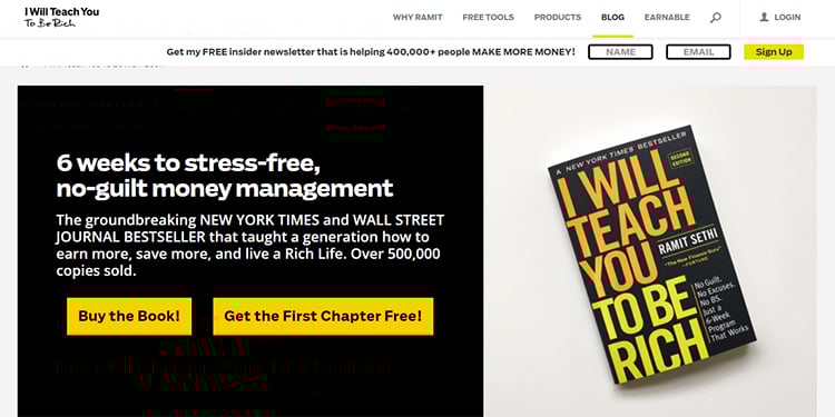 Short form sales page example.