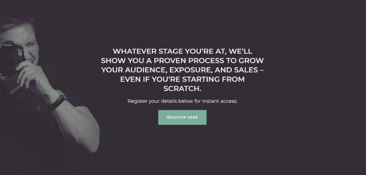 Create a Landing Page for Your Lead Magnet final call-to-action example.