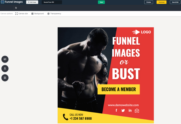 ClickFunnels, Funnel Images template selection design.