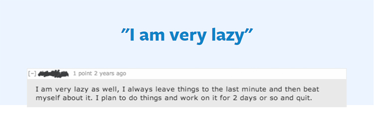 Establishing an emotional connection sales page reddit comment graphic.