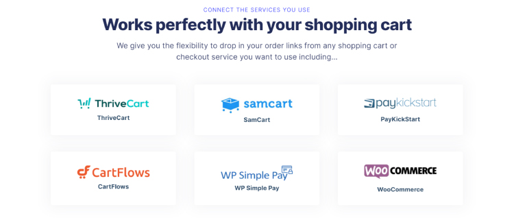 OptimizePress online shopping cart integration options. 