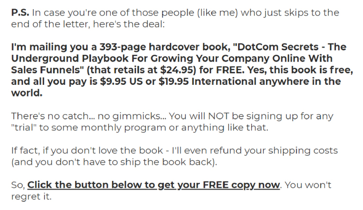 Long-Form Landing Page, ClickFunnels summary.