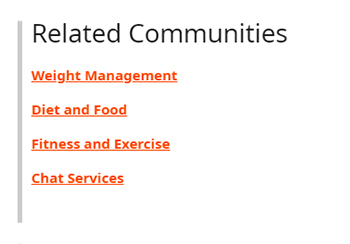 Subreddit related communities sidebar section.