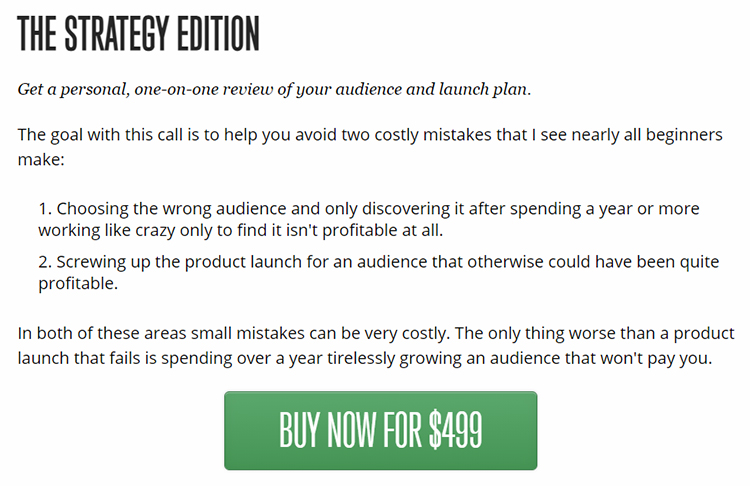 ConvertKit extra features upsell for The Strategy Digital Edition Graphic.