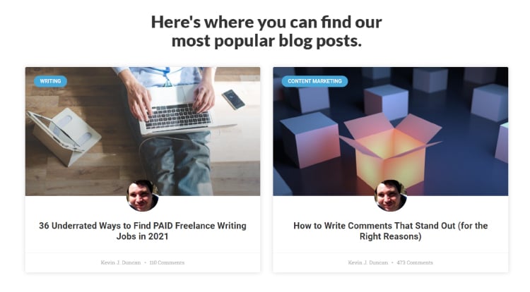 Smart Blogger homepage collection of the most popular posts. 