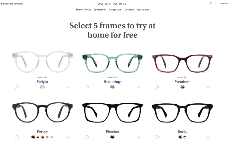 End of quiz, customized product selection example.