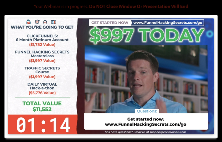 Recorded webinar video example.