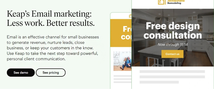 Email Marketing, A/B testing feature. 