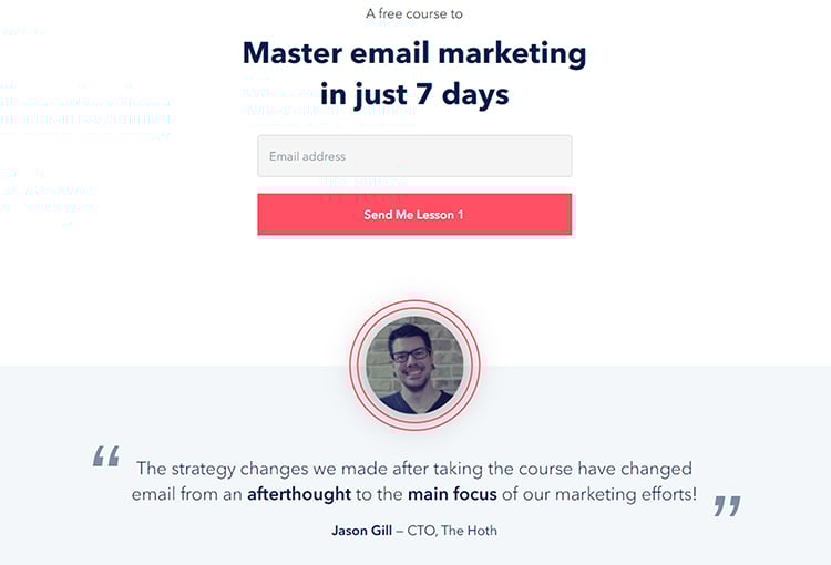 Reverse Squeeze Page, Email Mastery.