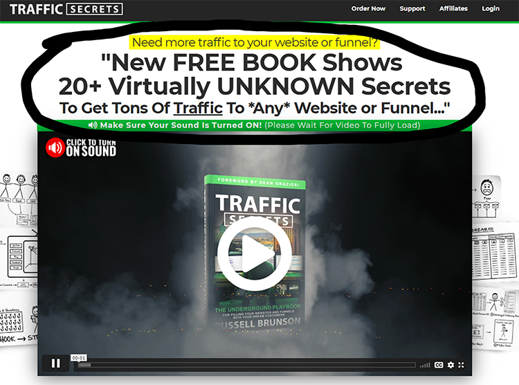 Hook, Story, Offer, the hook sales page example.