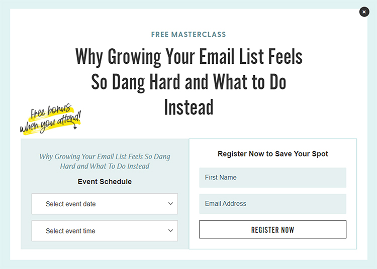 The Best Prospecting Idea We’ve Ever Had: Sales Funnels, second page of a sales funnel example.