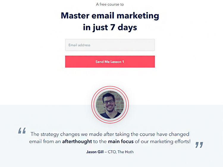 Free Email Courses, The Hoth example.